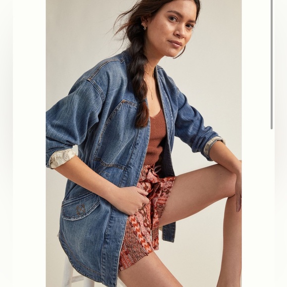Anthropologie Jackets & Blazers - Pilcro Anthropologie Denim Jean Kimono Jacket M